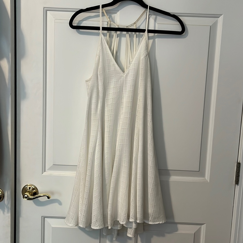 urban outfitters white flowy dress